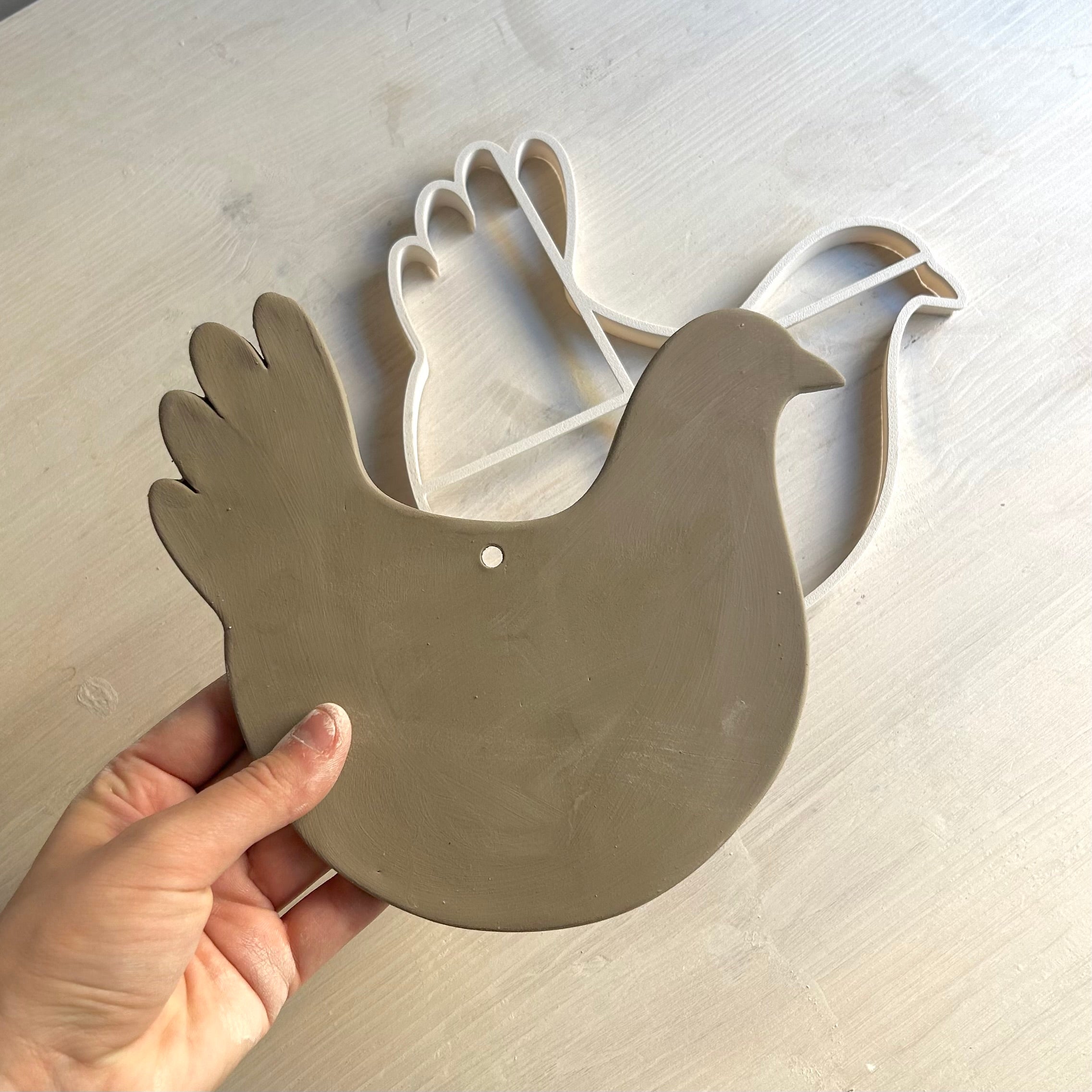 Poule décorative