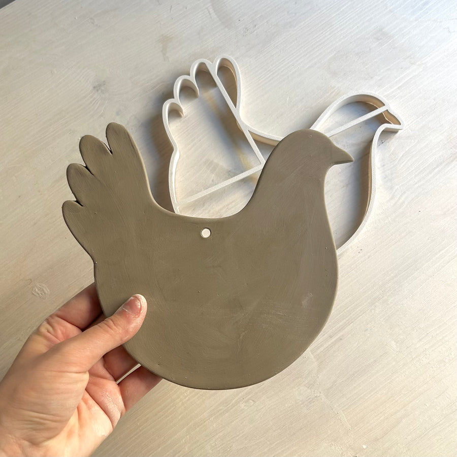 Poule décorative