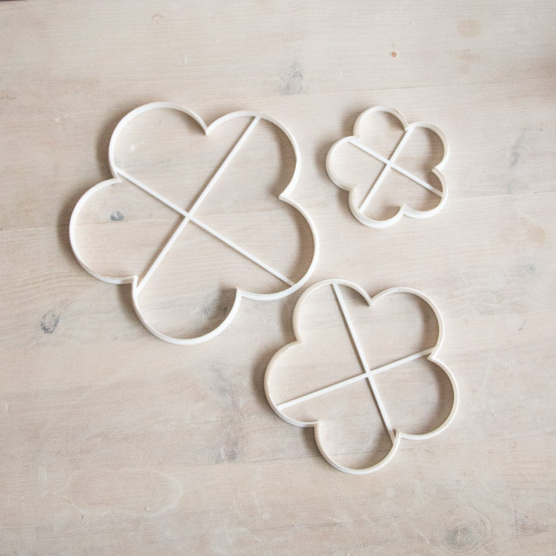 Pack 3 Emporte-pièces - Fleurs 5 pétales