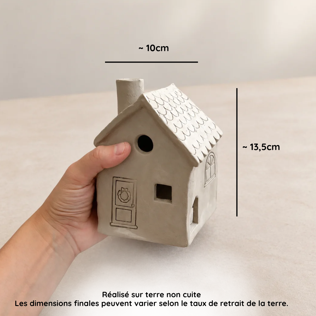 Pack - Maison de Noël + Tampons fênetres portes + Bordure feston
