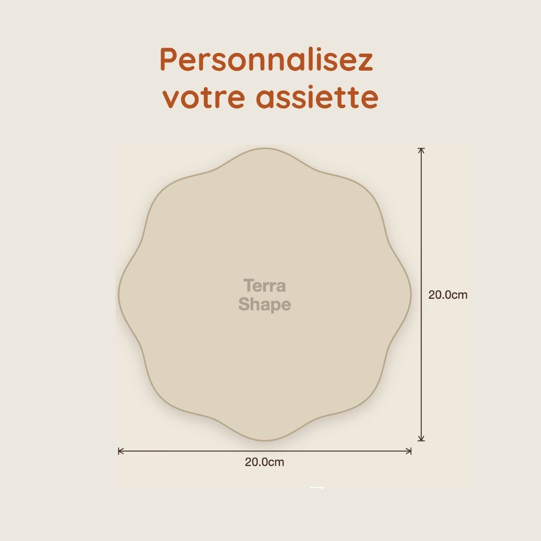 Assiette personnalisée -  Studio Terrashape