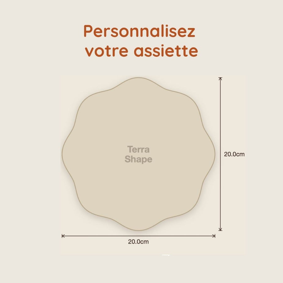 Assiette personnalisée -  Studio Terrashape