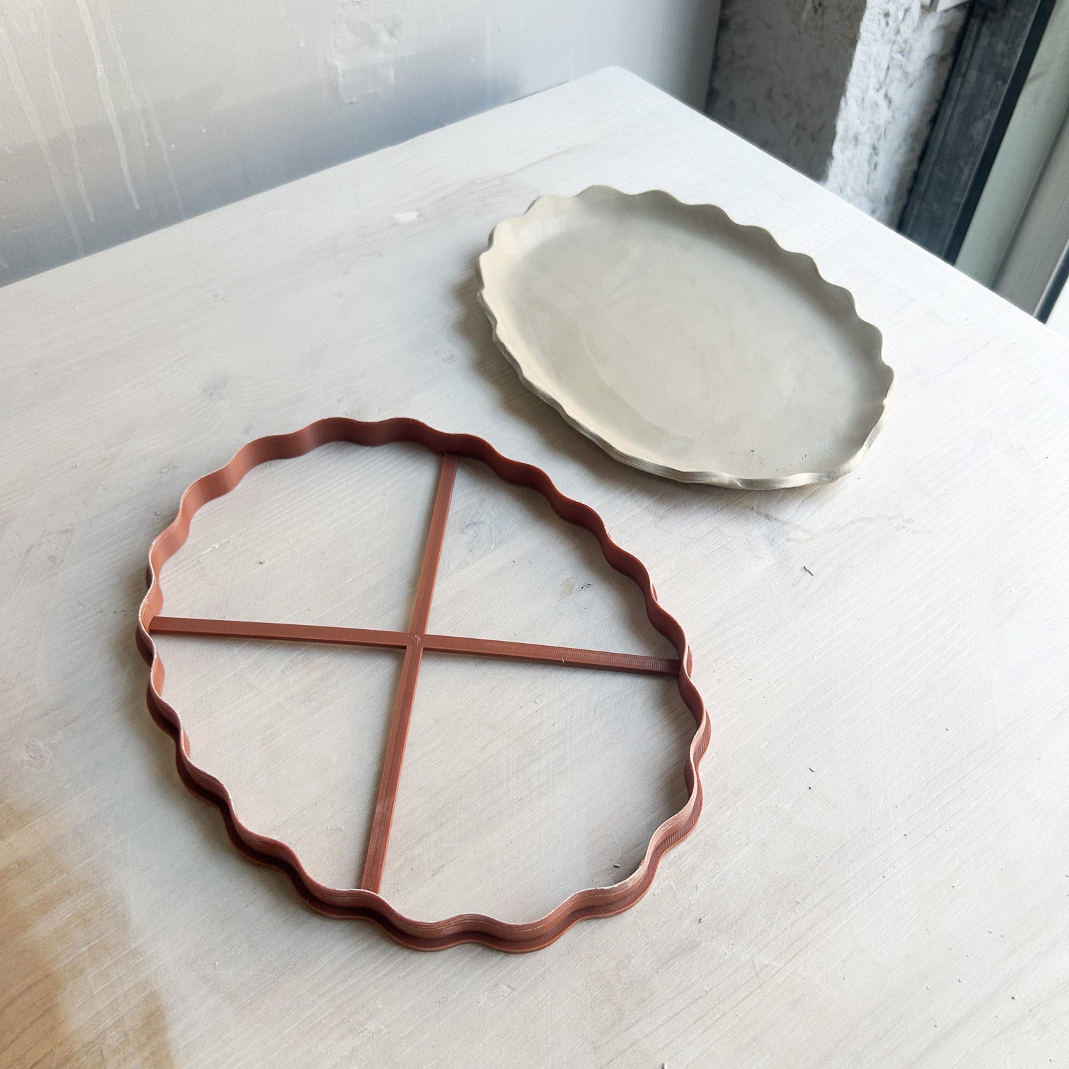 Emporte-pièce - Plat ovale ondulé