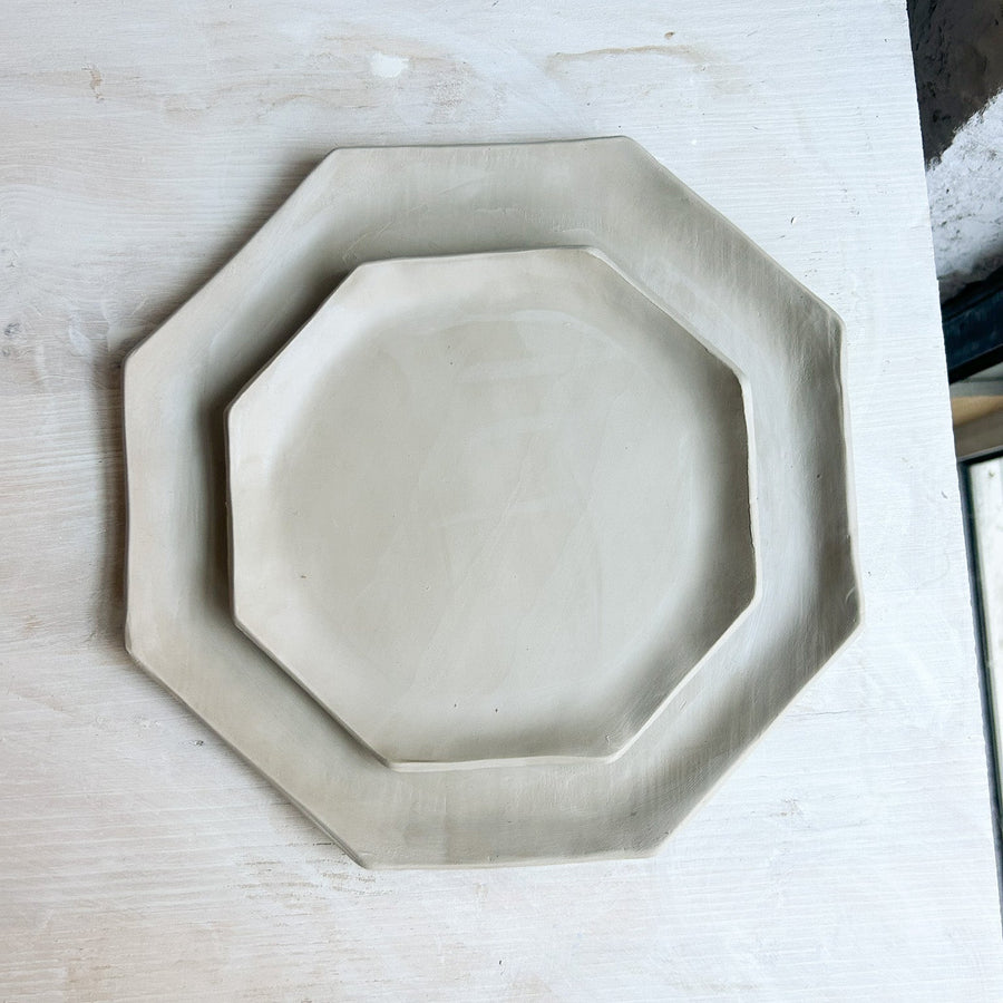 Assiette octogonale (plusieurs tailles)