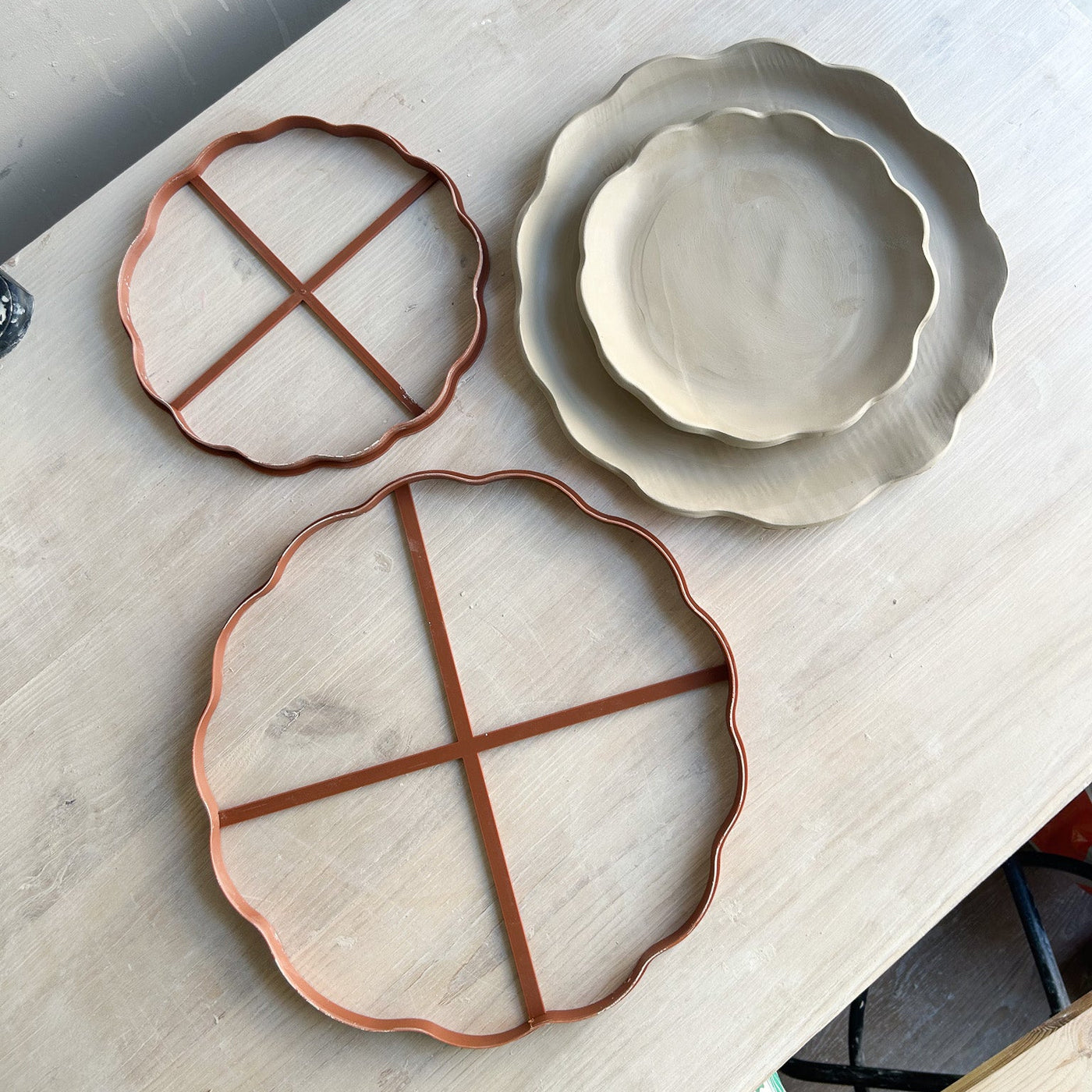 Emporte-pièce - Assiettes ondulées (Plusieurs tailles)