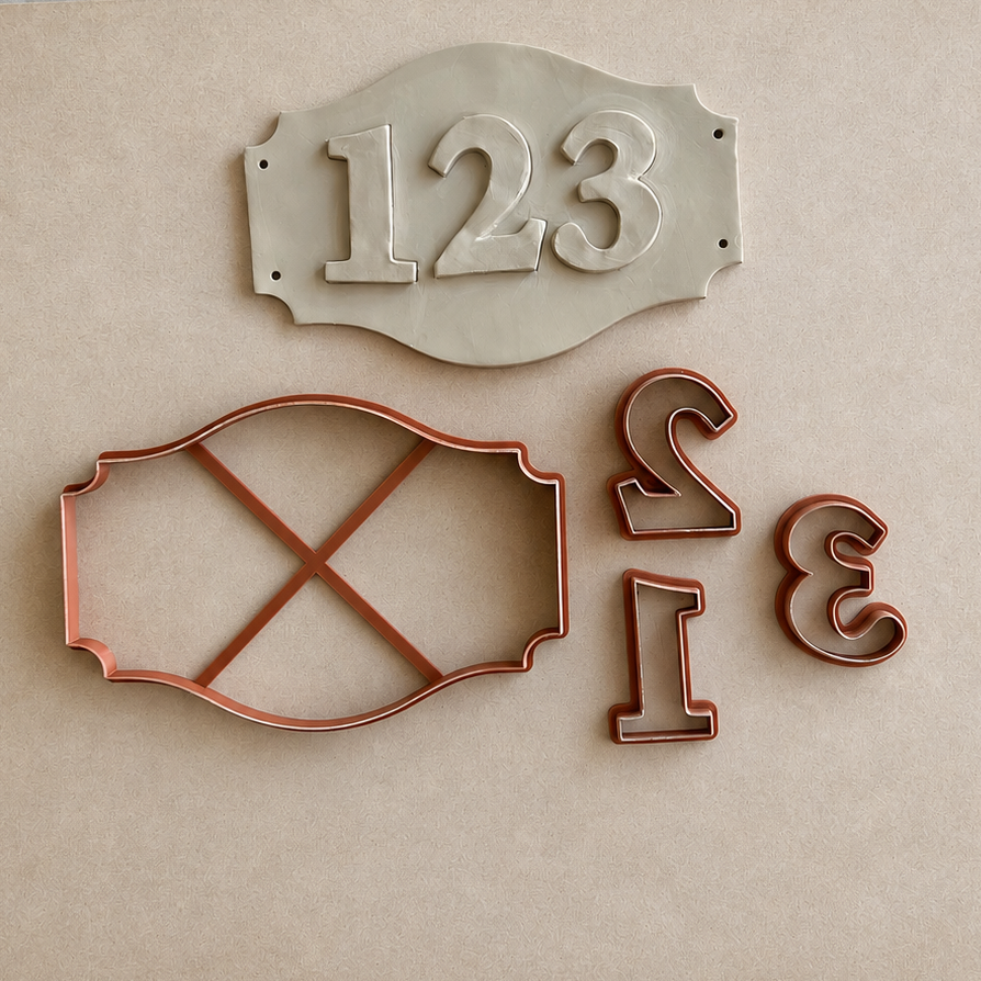 Emporte-pièce - Plaque maison - Serie 1