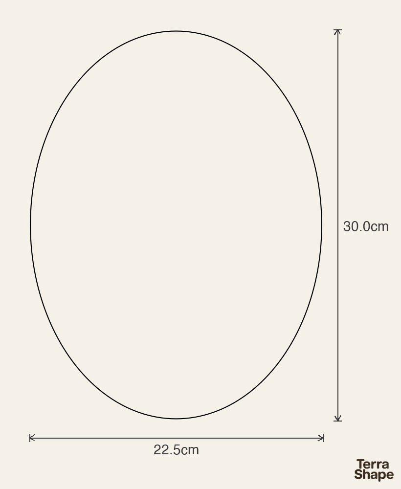 Emporte-pièce - Plat présentoir ovale