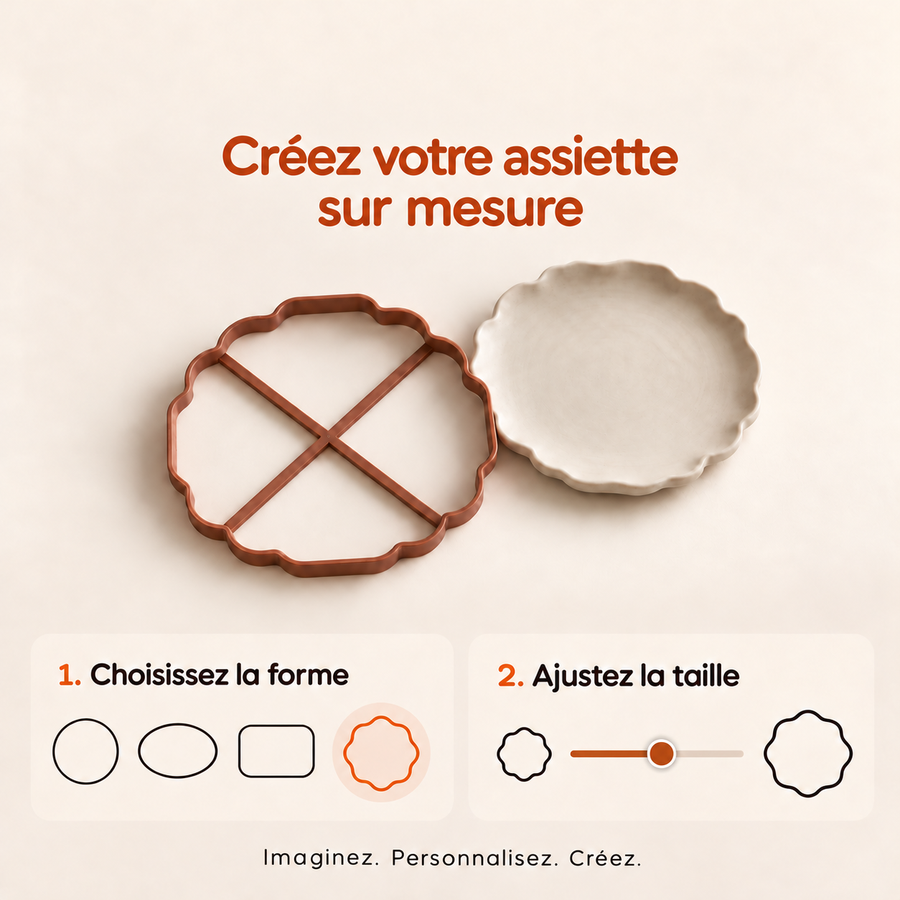 Assiette personnalisée -  Studio Terrashape