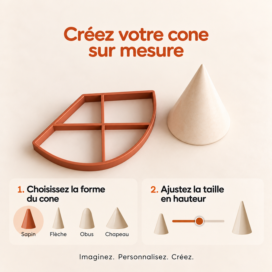 Cône sur mesure — Studio Terrashape