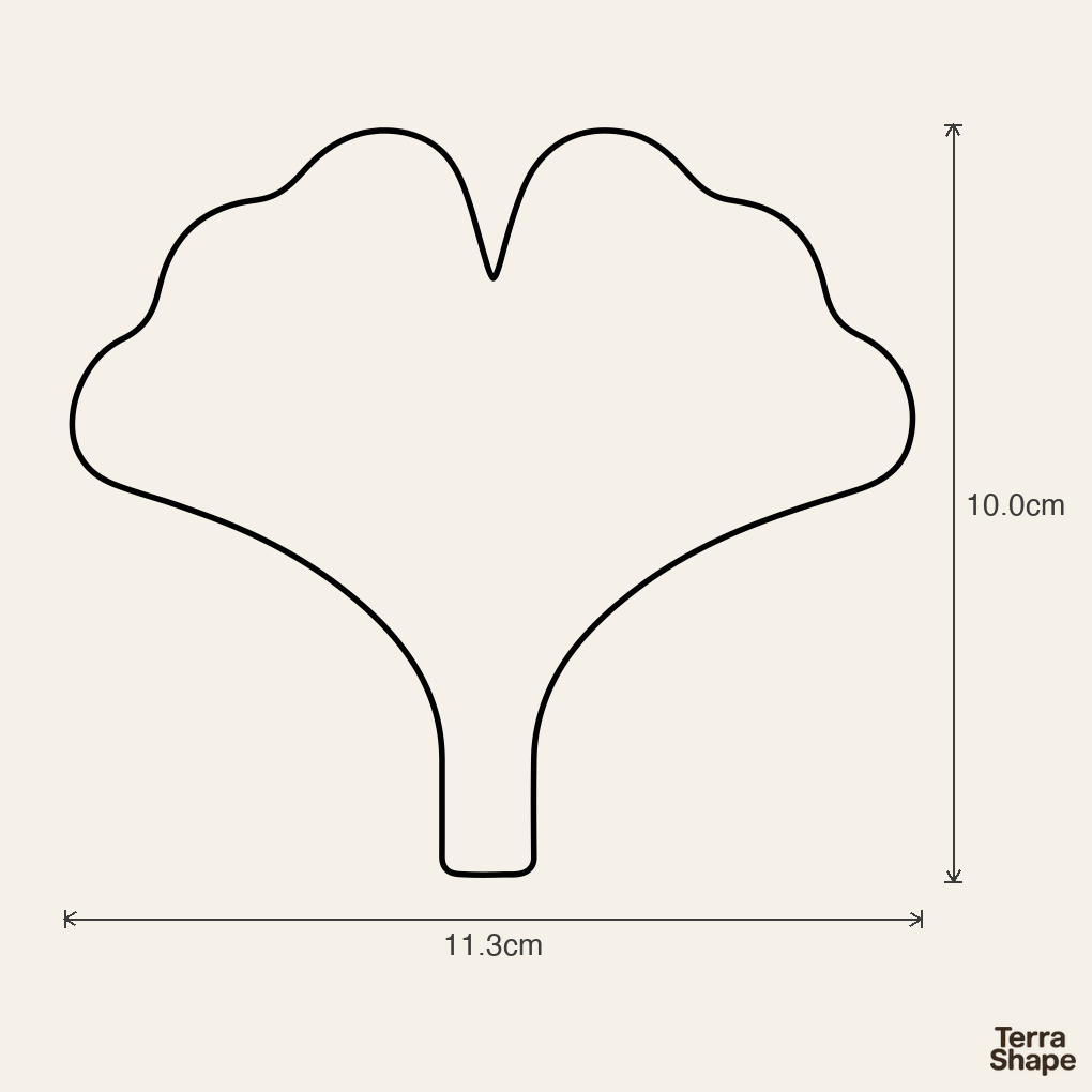 Emporte-pièce - Feuille Ginkgo