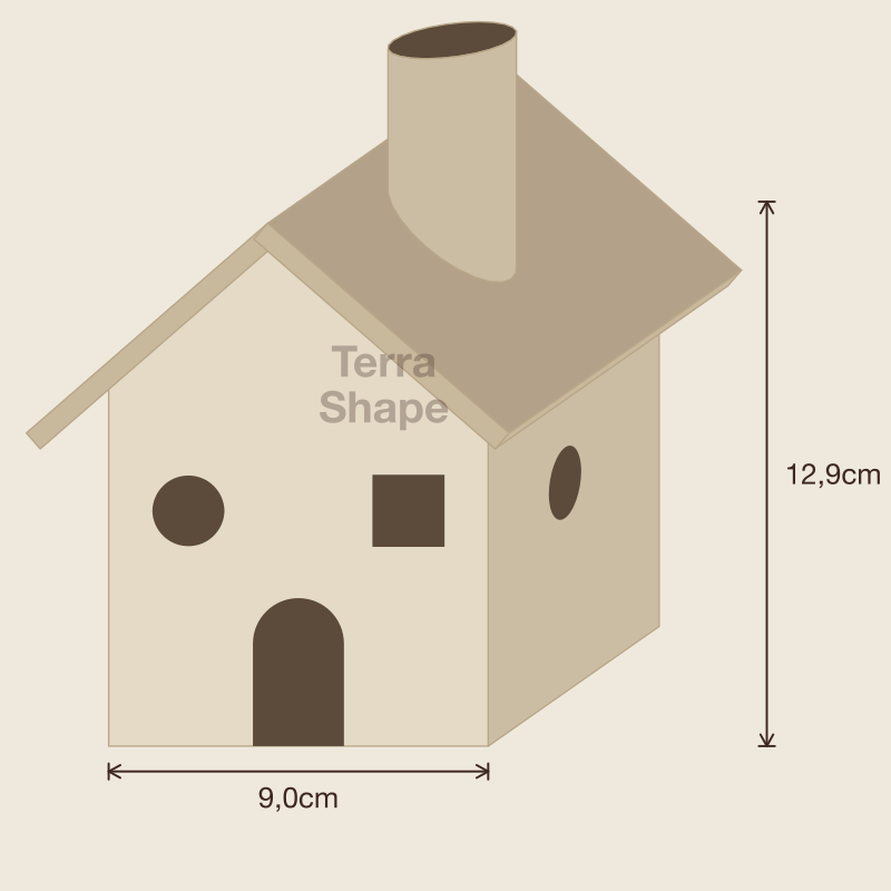 Maison en emporte-pièces — Studio Terrashape — aperçu