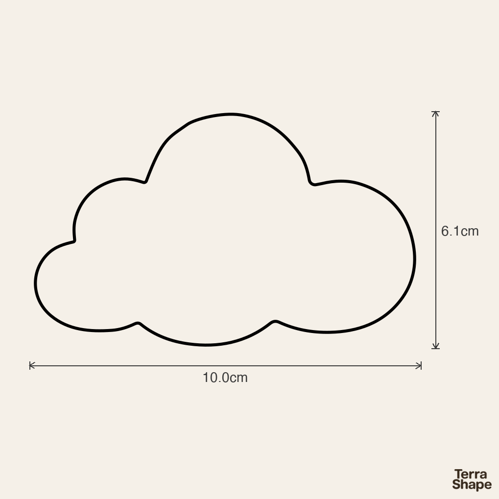 Emporte-pièce - Nuage (Plusieurs tailles)