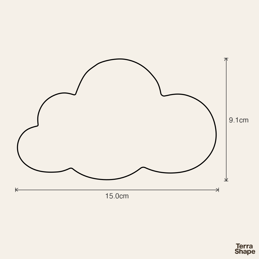 Emporte-pièce - Nuage (Plusieurs tailles)