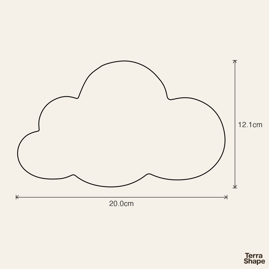 Emporte-pièce - Nuage (Plusieurs tailles)