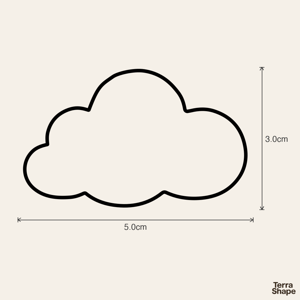 Emporte-pièce - Nuage (Plusieurs tailles)
