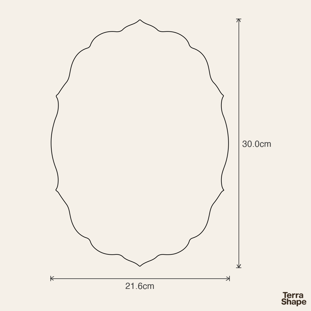 Emporte-pièce - Plat ovale ancien