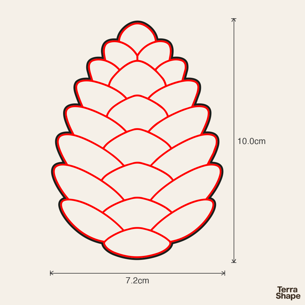 Emporte-pièce - Pomme de pin