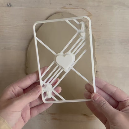 Emporte-pièce Tampon - Carte As coeur