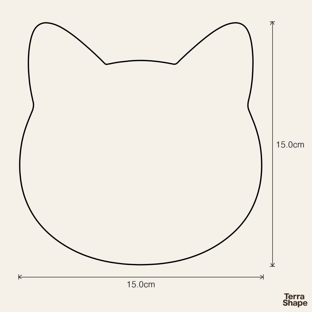 Emporte-pièce - Tête chat